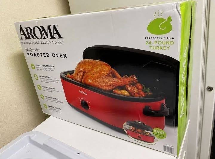 AROMA® 18Qt. Roaster Oven with High-Dome Lid (ART-718RH)
