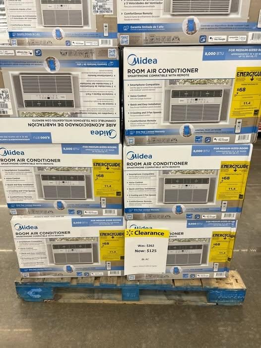 Midea 5,000 BTU 150 Sq ft Mechanical Window Air Conditioner, White
