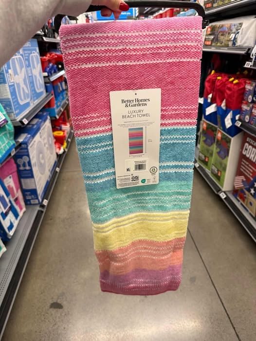 Soft Towels Cotton Blend Blend Beach Towel, 72 x 38 in